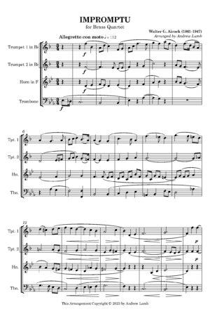 Impromptu (for Brass Quartet)
