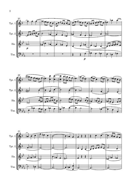 Brass Quartet Alcock W Impromptu Full Score Page 3 1