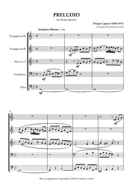 Preludio Score and Parts Page 02