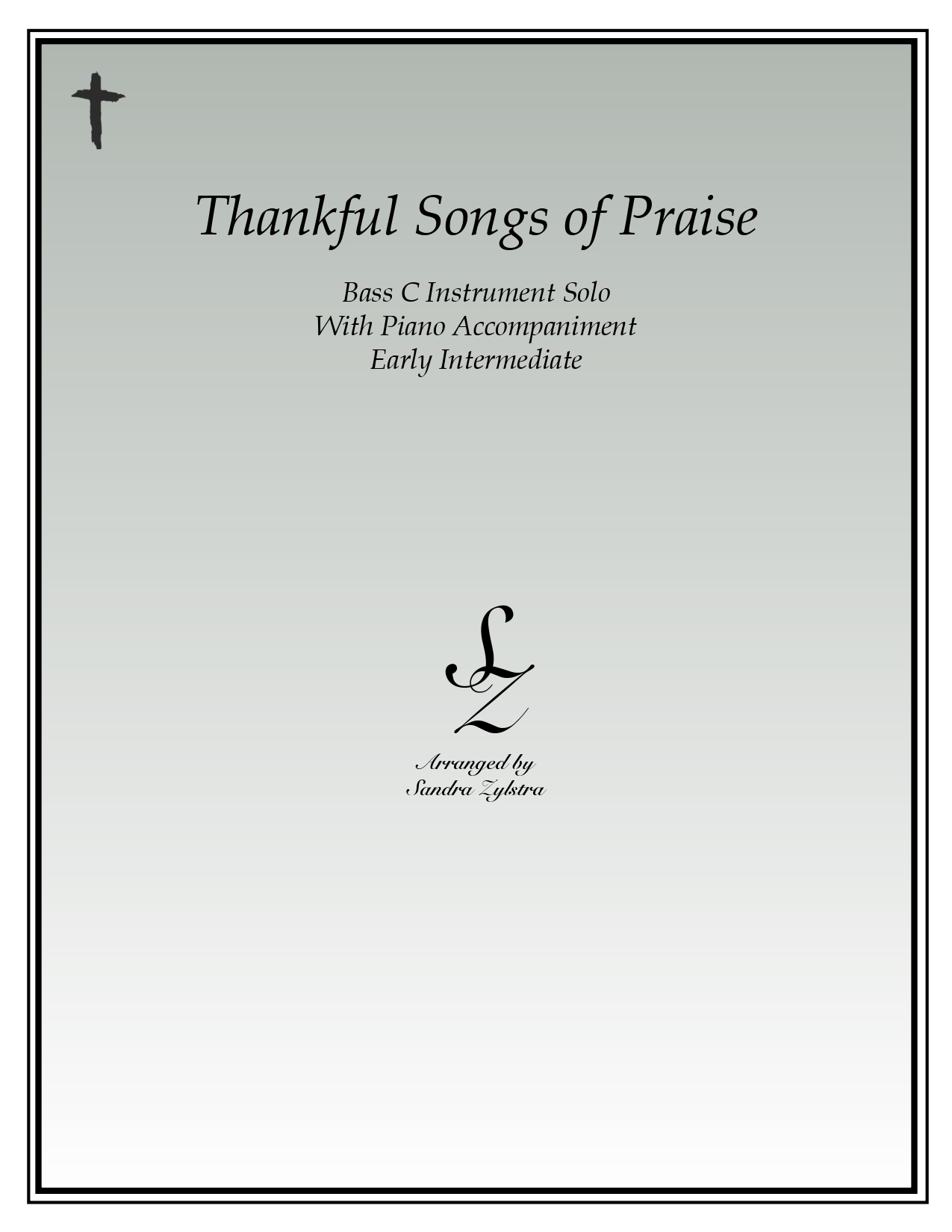Thankful Songs Of Praise bass C instrument solo part cover page 00011