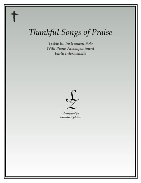 Thankful Songs Of Praise Bb instrument solo part cover page 00011