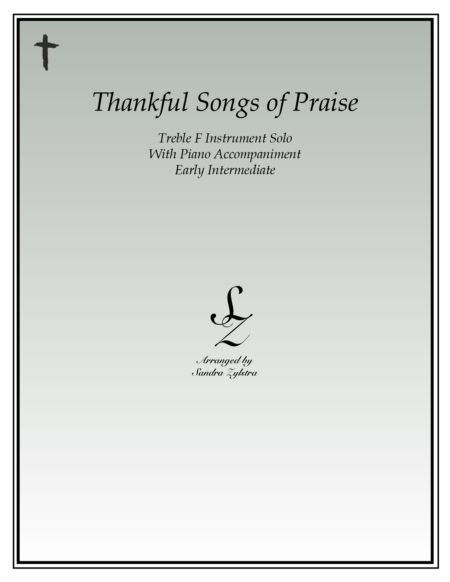 Thankful Songs Of Praise F instrument solo part cover page 00011