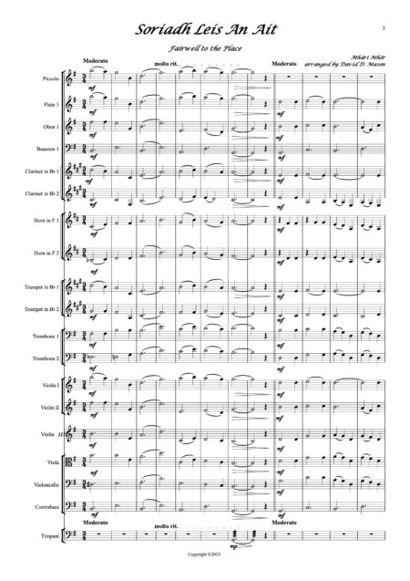 Soriadh Leis An Ait High School Orchestra Score and parts Page 2 1