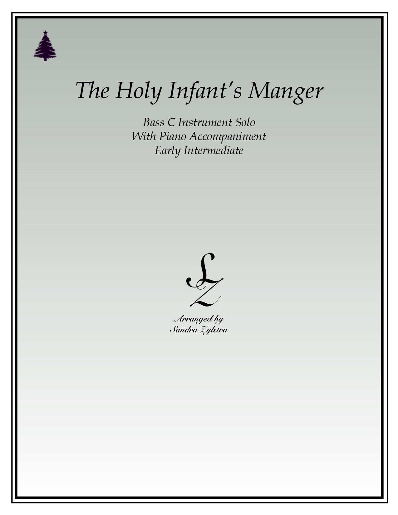 The Holy Infants Manger bass C instrument solo part cover page 00011