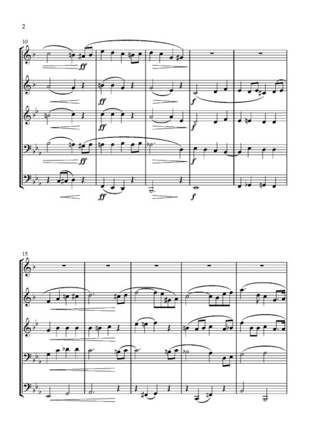 Brass Quintet Hosmer E Easter Joy Full Score Page 03