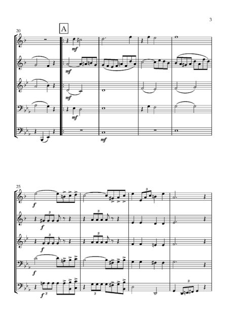 Brass Quintet Hosmer E Easter Joy Full Score Page 04
