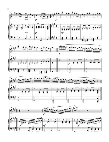 Turkish March treble C instrument solo part cover page 00031