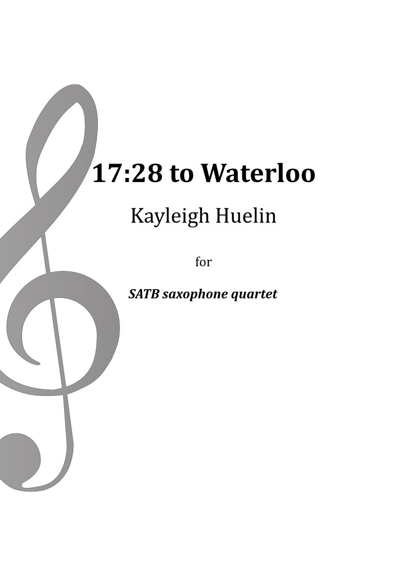 1728 to Waterloo SATB. cover
