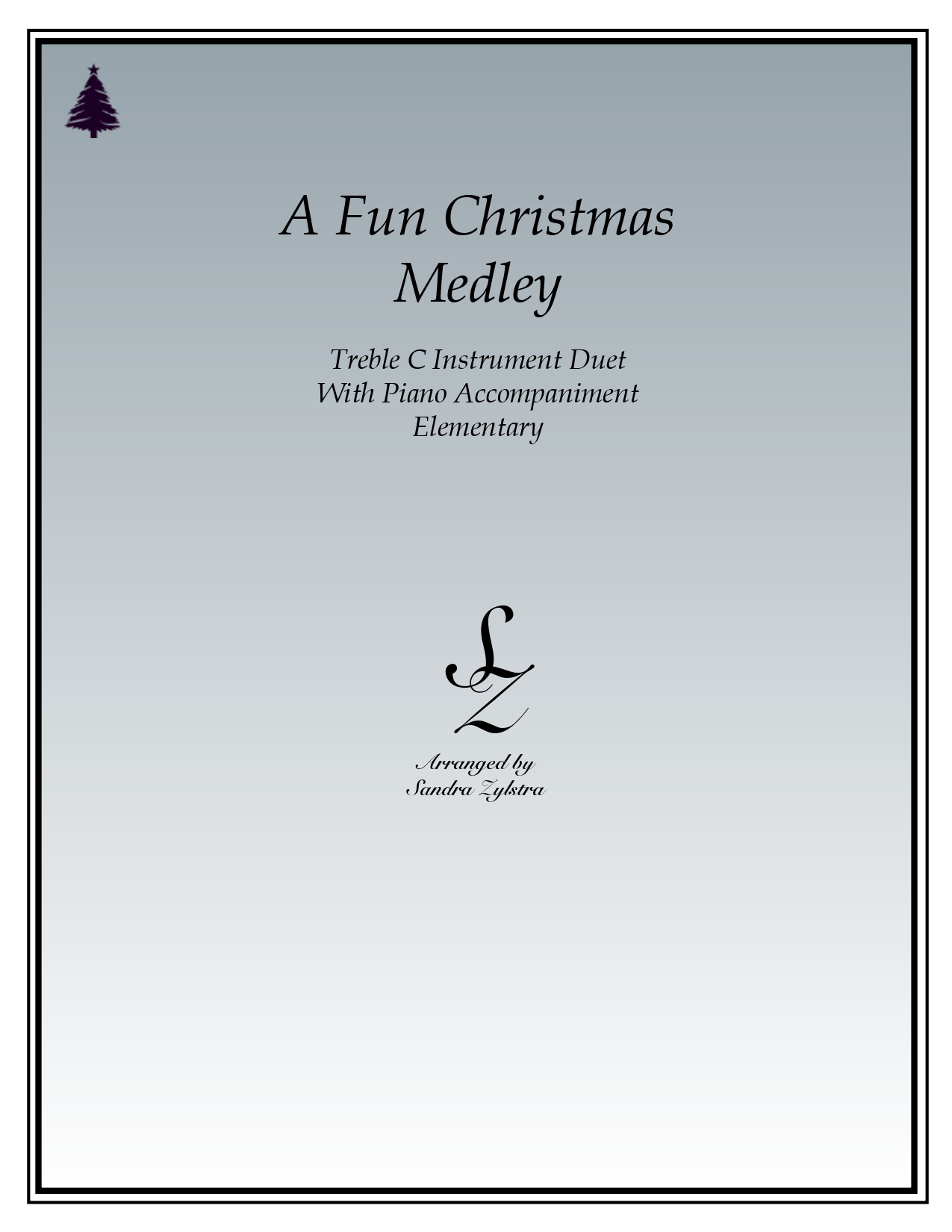 A Fun Christmas Medley treble C instrument duet parts cover page 00011
