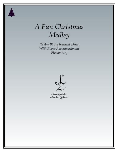 A Fun Christmas Medley Bb instrument duet parts cover page 00011