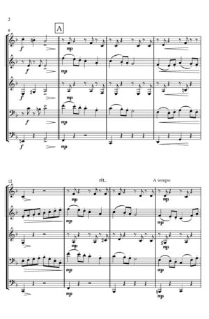 Cabaletta, Op. 83 for Brass Quintet