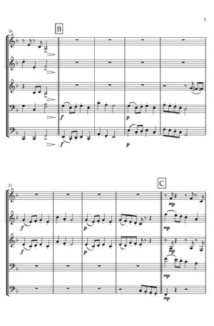 Cabaletta, Op. 83 for Brass Quintet
