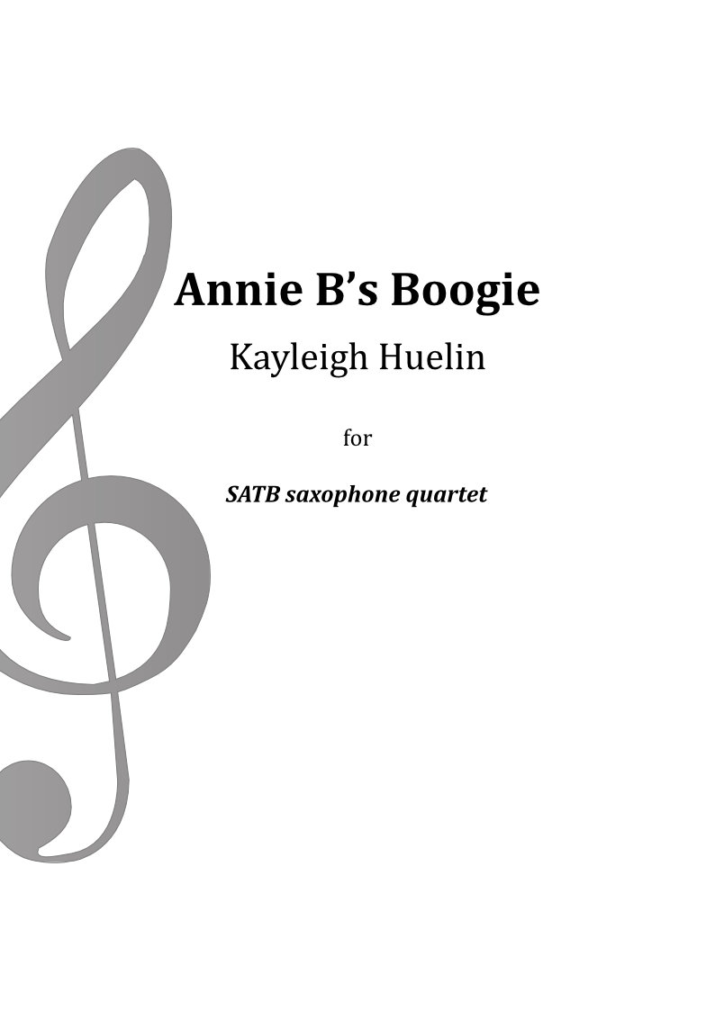 Annie Bs Boogie SATB