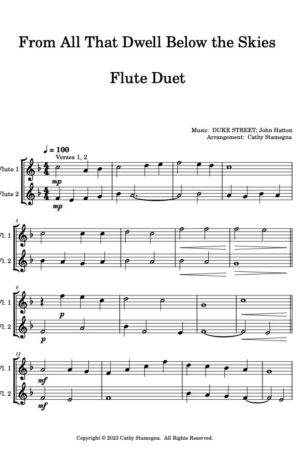 From All That Dwell Below the Skies (Various Unaccompanied Duets for Woodwinds, Brass, and Strings)