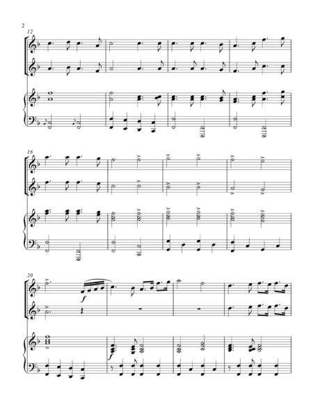 Battle Hymn Of The Republic treble C instrument duet parts cover page 00031