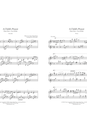 A Child’s Prayer – Intermediate Piano Duet
