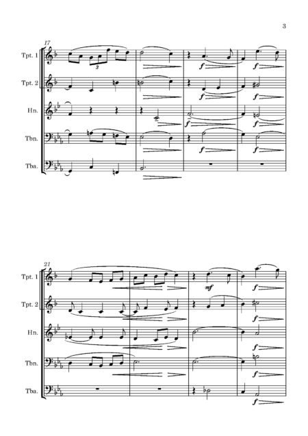 Brass Quintet West JE Easter Morn Mediatation Full Score Page 04