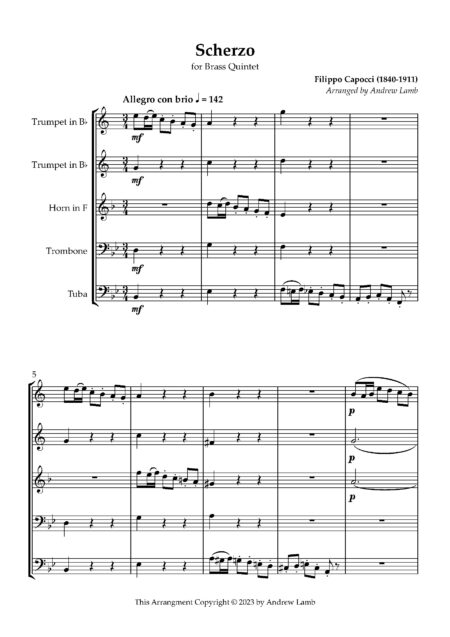 Brass Quintet Capocci F Scherzo Page 02