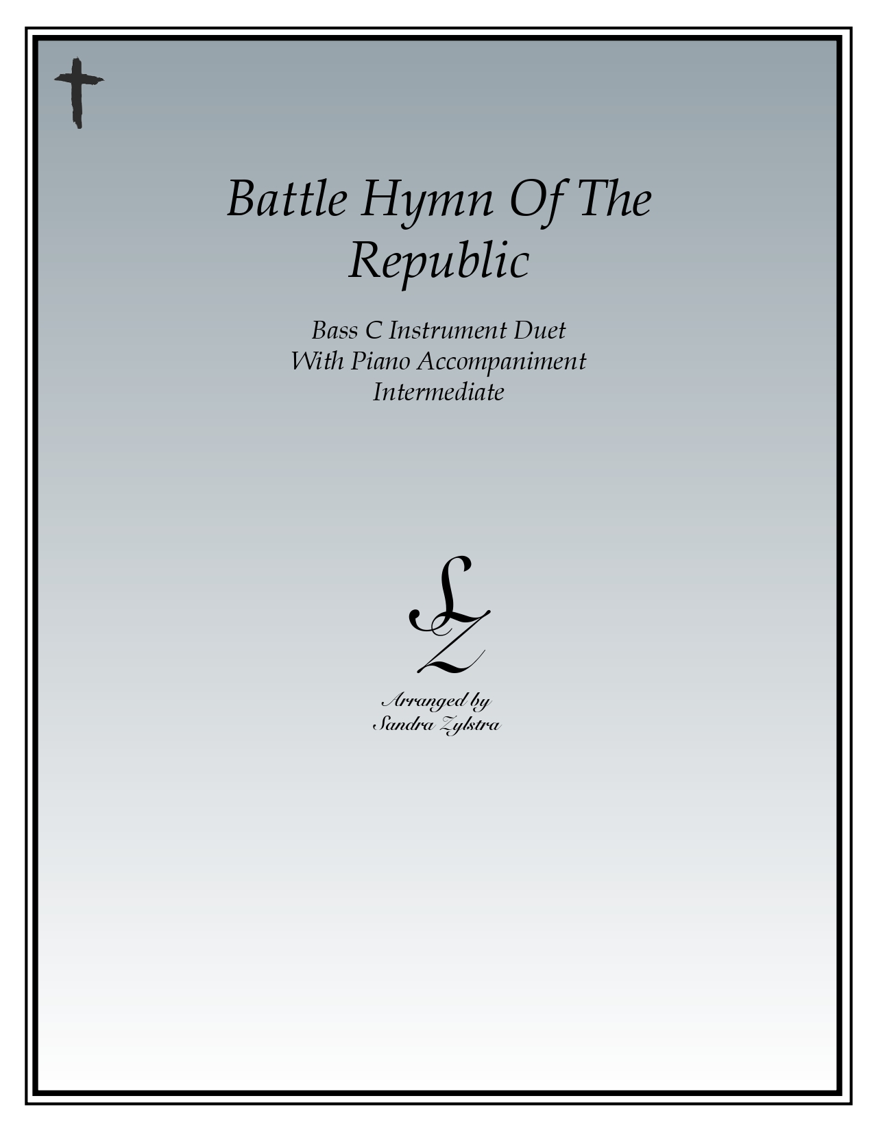Battle Hymn Of The Republic bass C instrument duet parts cover page 00011
