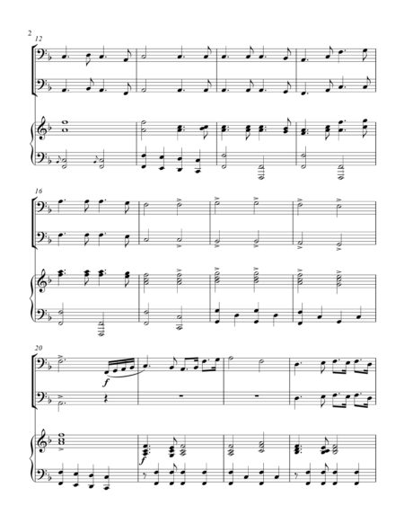 Battle Hymn Of The Republic bass C instrument duet parts cover page 00031