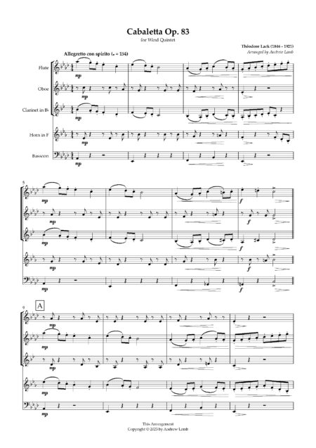 WW Quintet Cabaletta Score and parts Page 02
