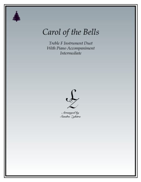 Carol Of The Bells F instrument duet parts cover page 00011