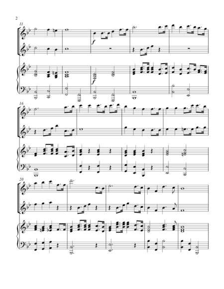 Christ Arose Solo C instrument treble duet piano Full Score page 00021