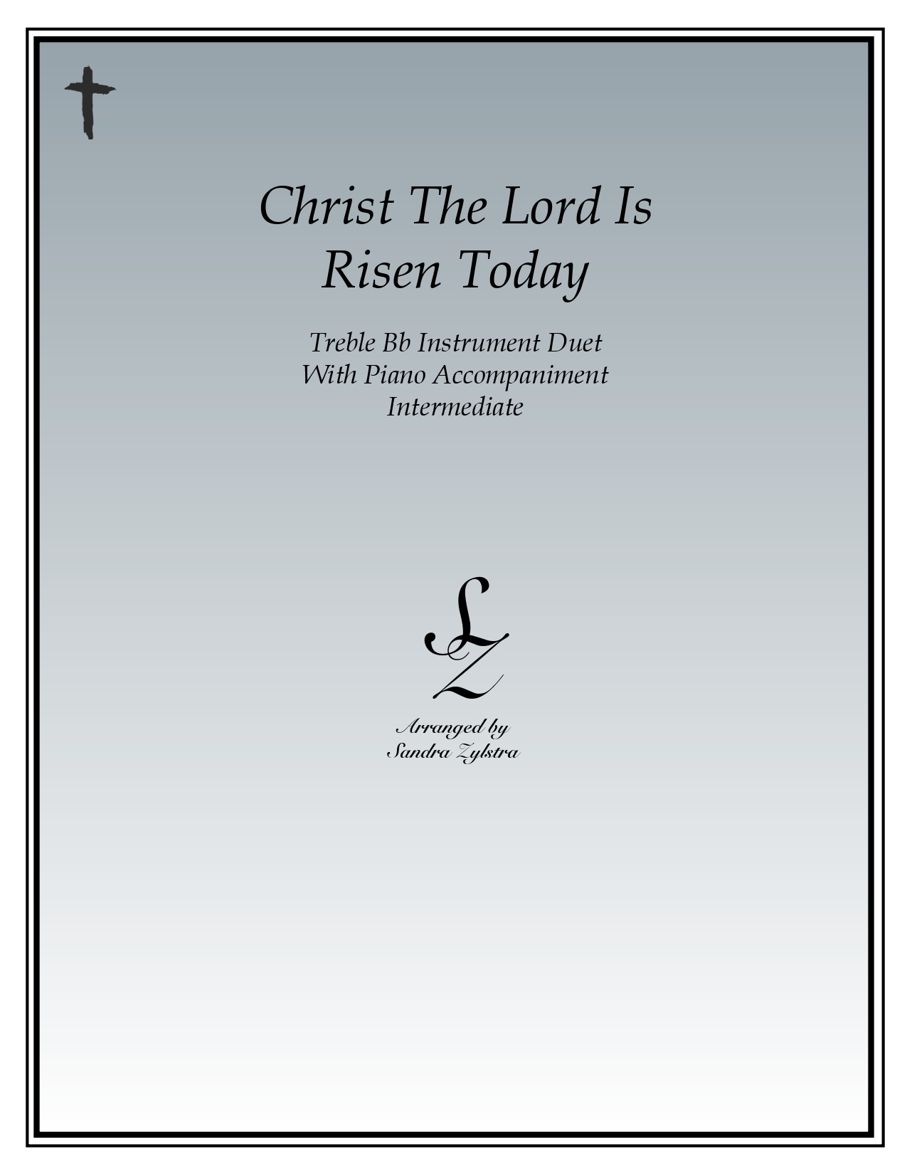 Christ The Lord Is Risen Today Bb instrument duet parts cover page 00011