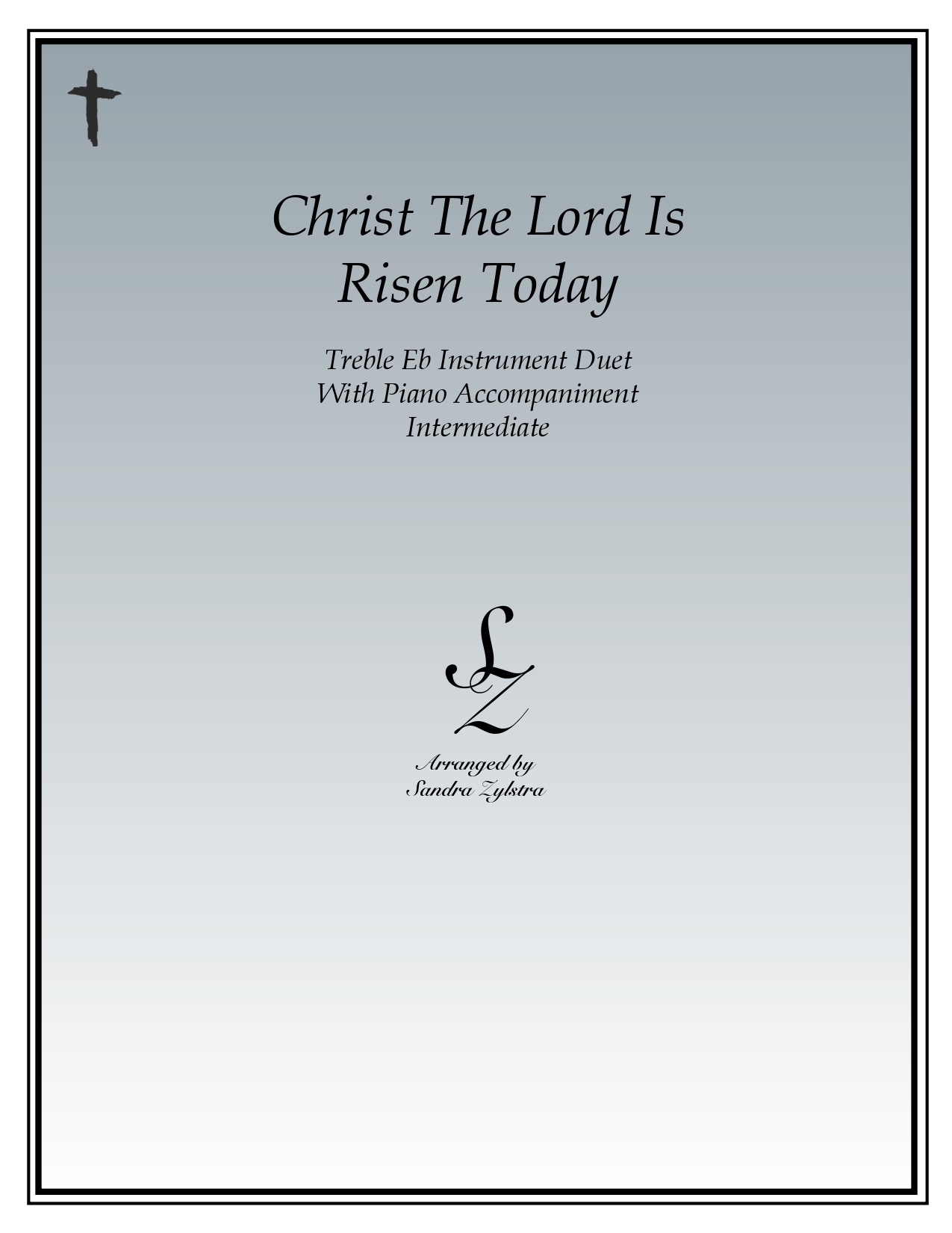Christ The Lord Is Risen Today Eb instrument duet parts cover page 00011