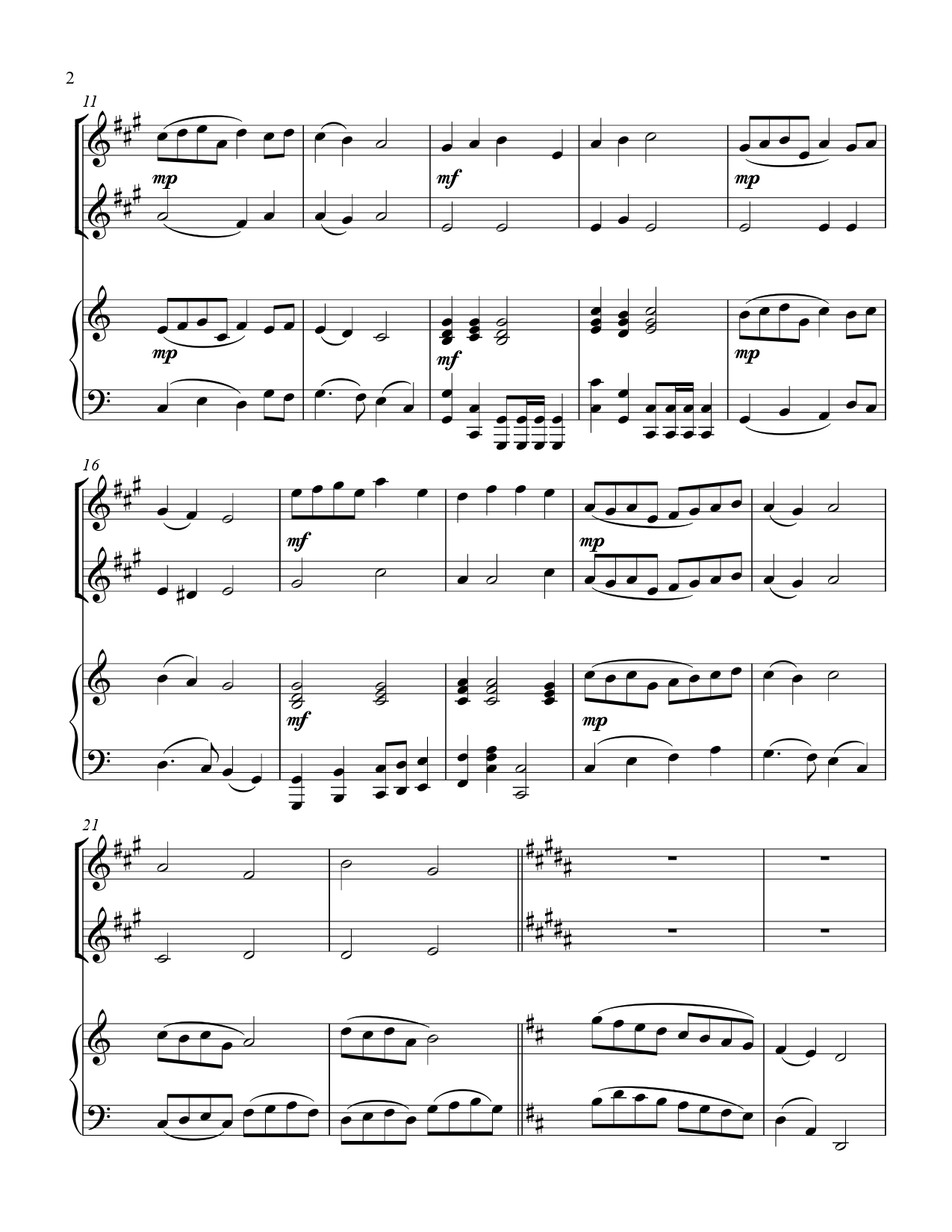 Christ The Lord Is Risen Today -Treble Eb Instrument Duet & Piano Accompaniment Christ The Lord Is Risen Today -Treble Eb Instrument Duet & Piano Accompaniment - Image 3