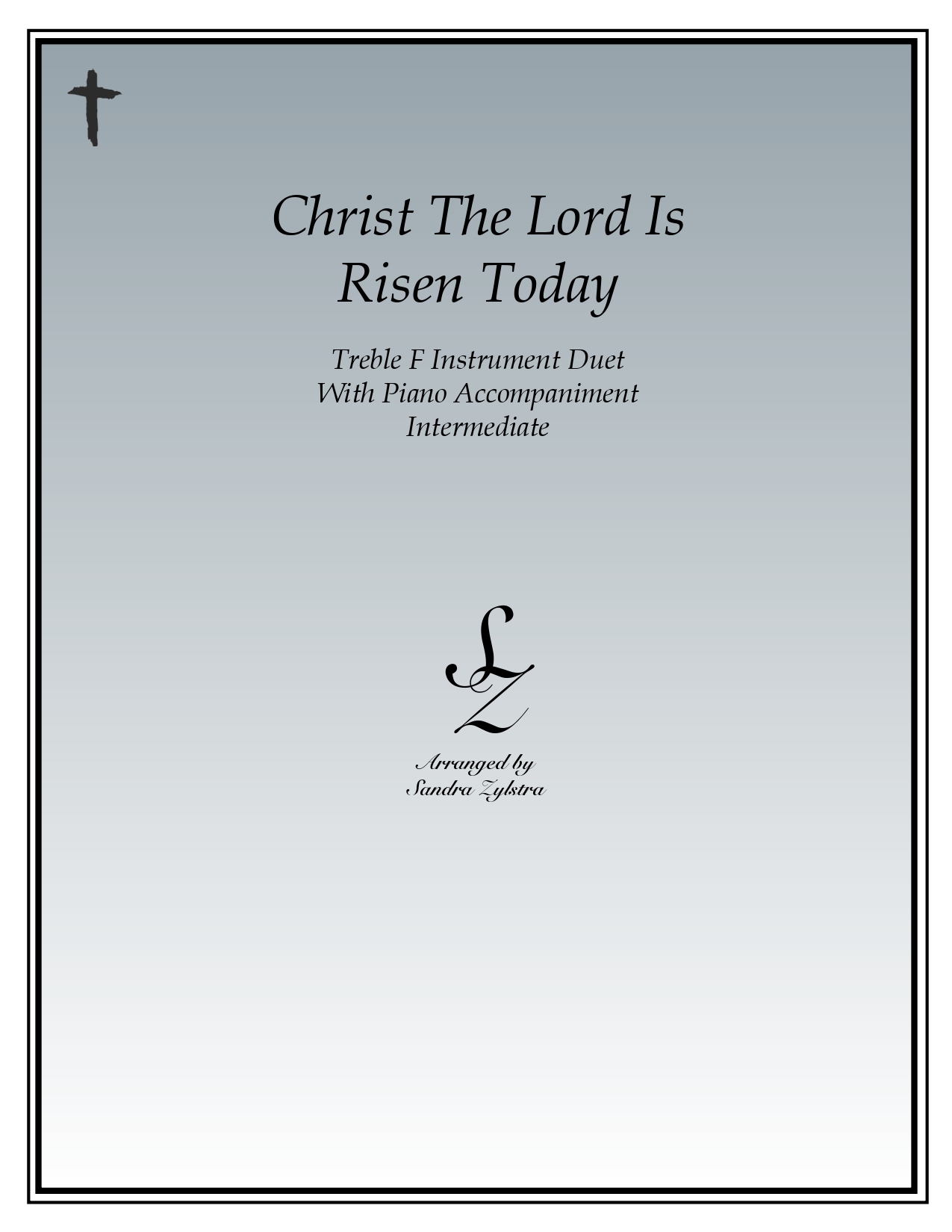 Christ The Lord Is Risen Today -Treble F Instrument Duet & Piano Accompaniment