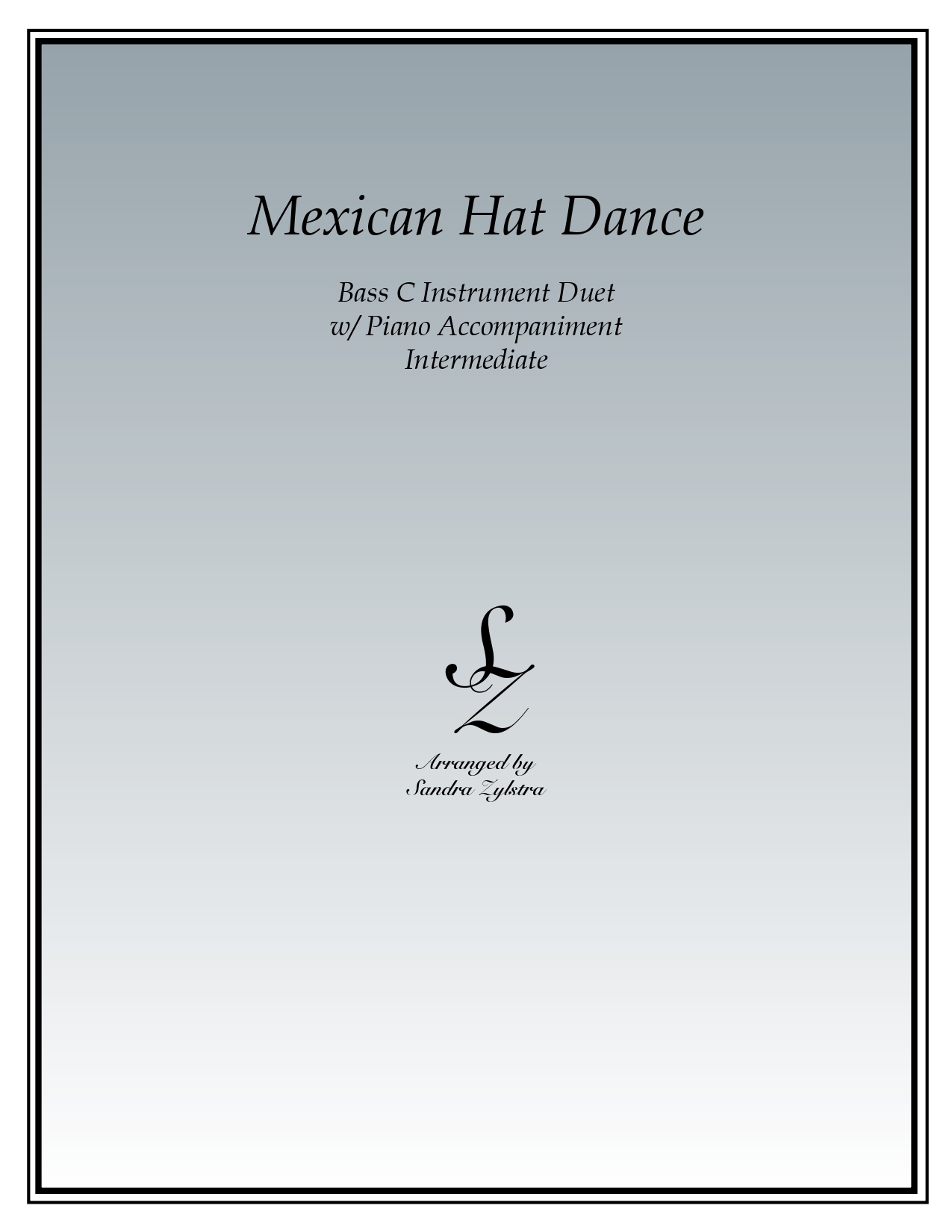 Mexican Hat Dance bass C instrument duet parts cover page 00011
