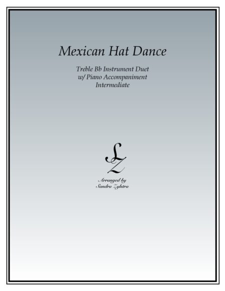 Mexican Hat Dance Bb instrument duet parts cover page 00011