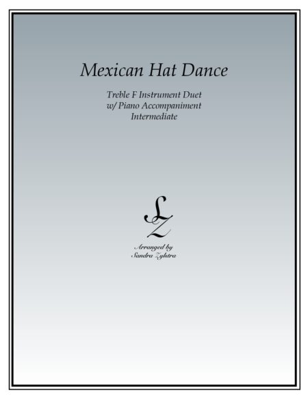Mexican Hat Dance F instrument duet parts cover page 00011