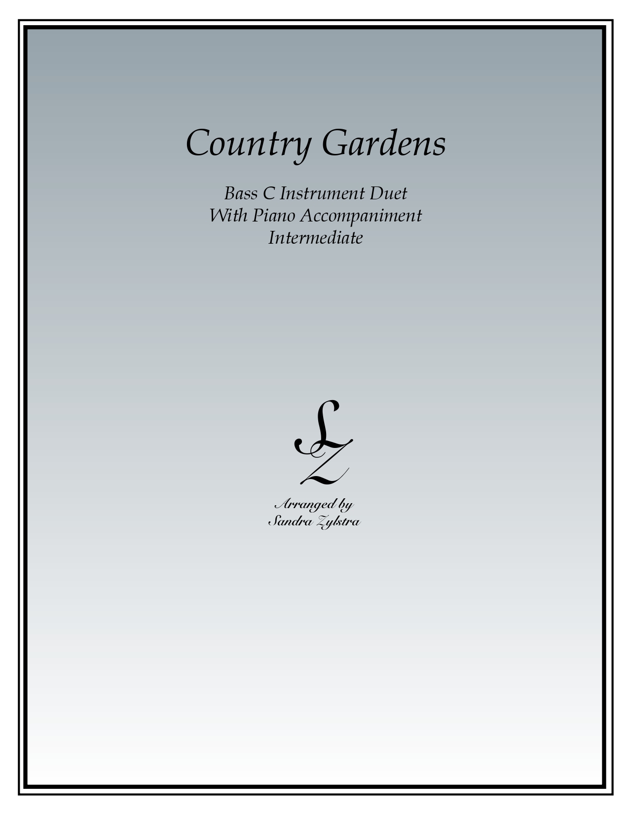 Country Gardens bass C instrument duet parts cover page 00011