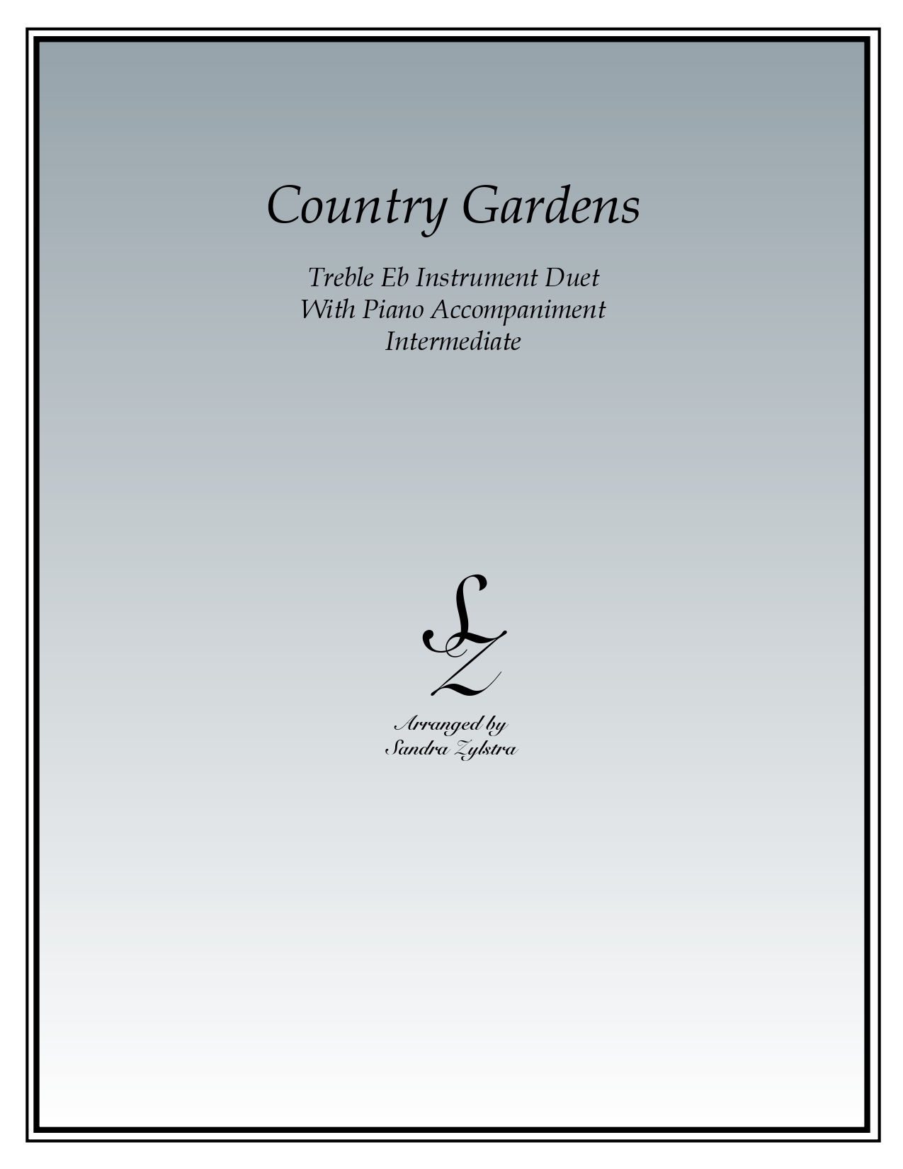 Country Gardens Eb instrument duet parts cover page 00011