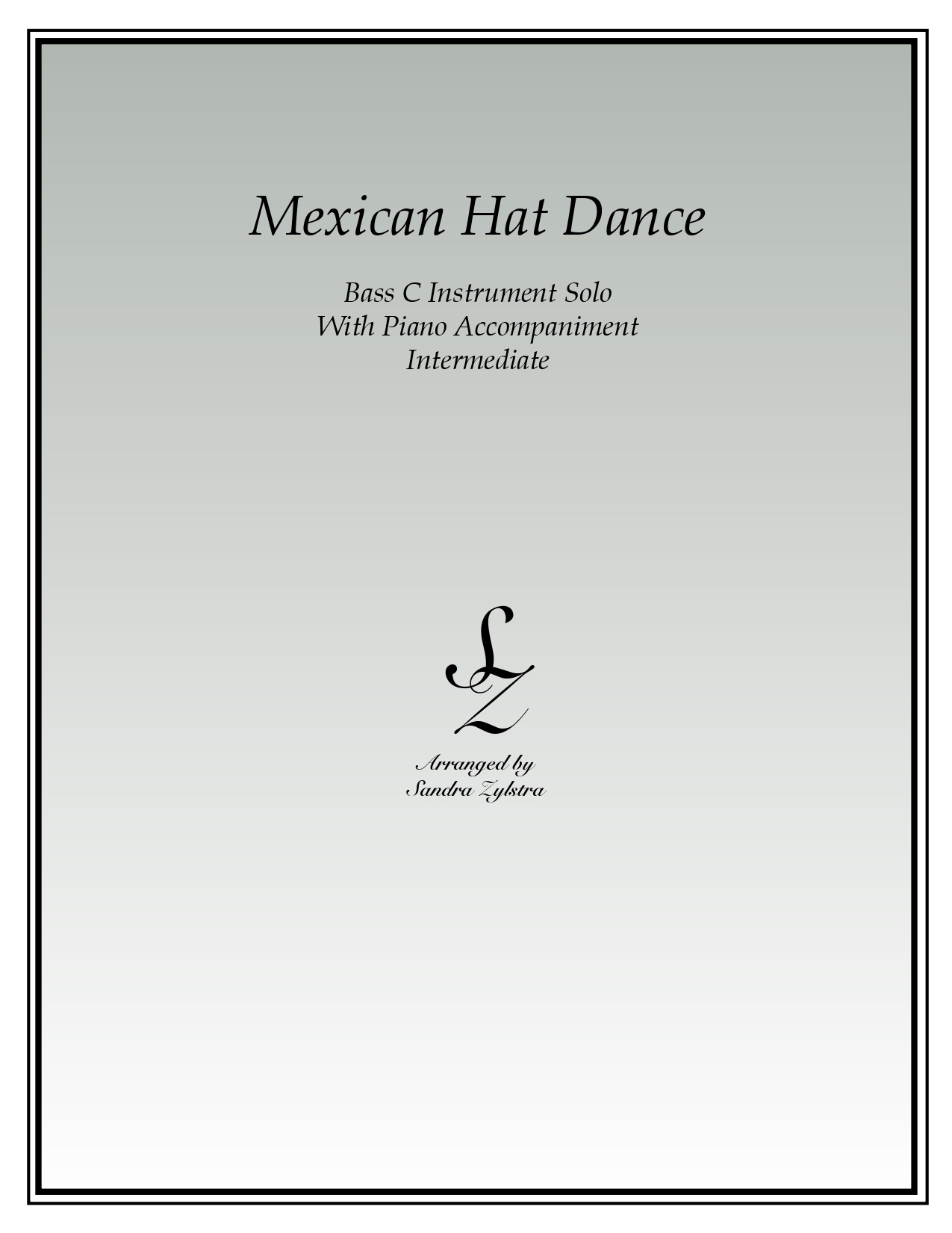 Mexican Hat Dance bass C instrument solo part cover page 00011