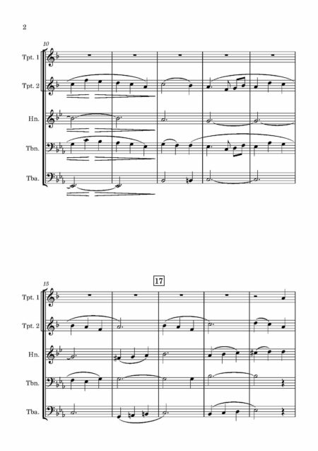 Brass Quintet Bridge A Song of Peace Page 03
