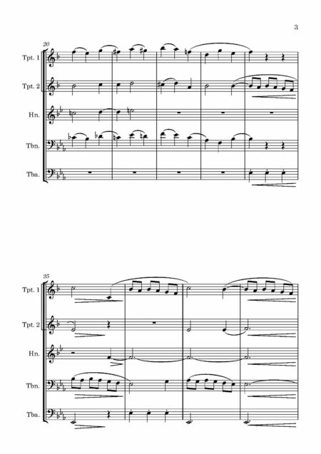Brass Quintet Bridge A Song of Peace Page 04