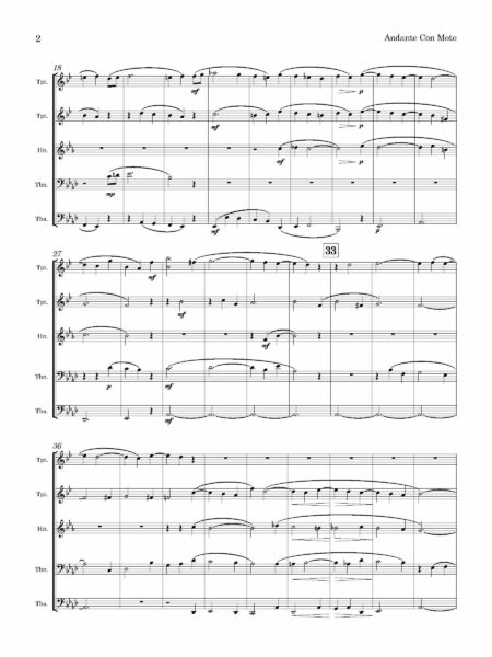 Brass Quintet Gaul A R Andante Con Moto Page 3