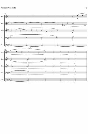 Gaul, AR: Andante Con Moto (for Brass Quintet)