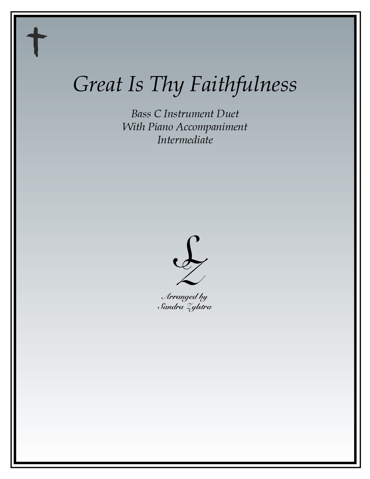 Great Is Thy Faithfulness bass C instrument duet part cover page 00011