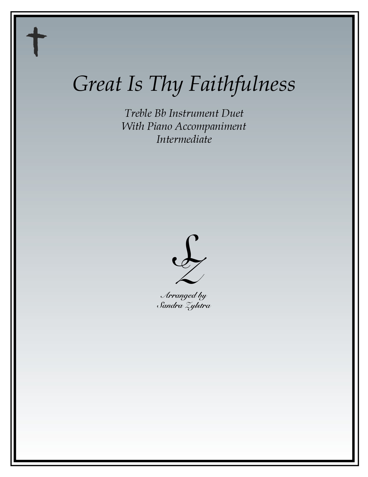 Great Is Thy Faithfulness Bb instrument duet parts cover page 00011