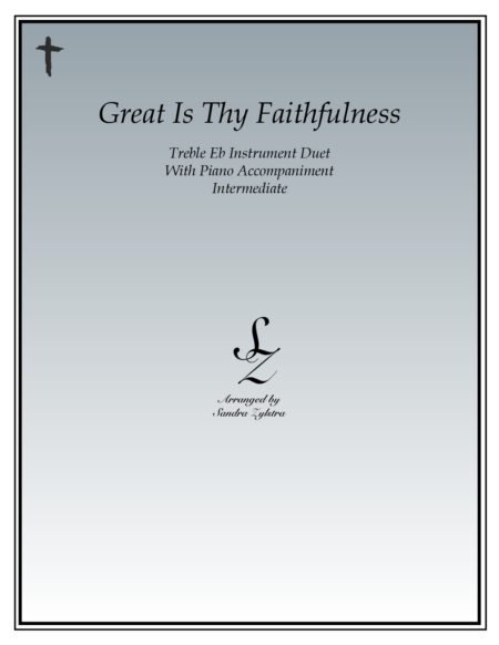 Great Is Thy Faithfulness Eb instrument duet parts cover page 00011
