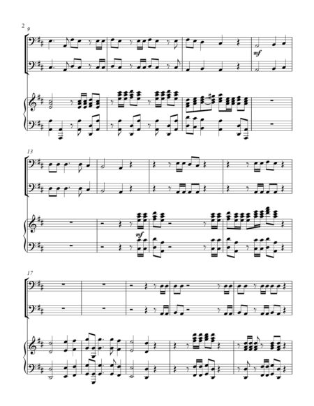 Hallelujah Chorus bass C instrument duet parts cover page 00031