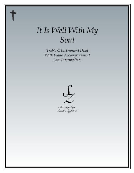 It Is Well With My Soul treble C instrument duet parts cover page 00011