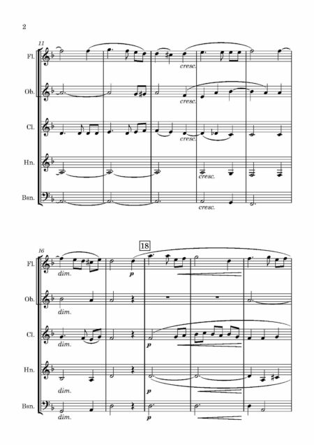 Wind Quintet Guilmant The Shepherds Song An Ancient Christmas Carol Page 03