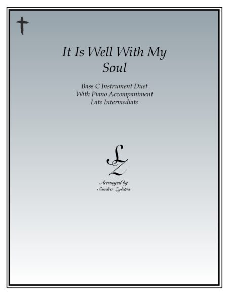 It Is Well With My Soul bass C duet parts cover page 00011