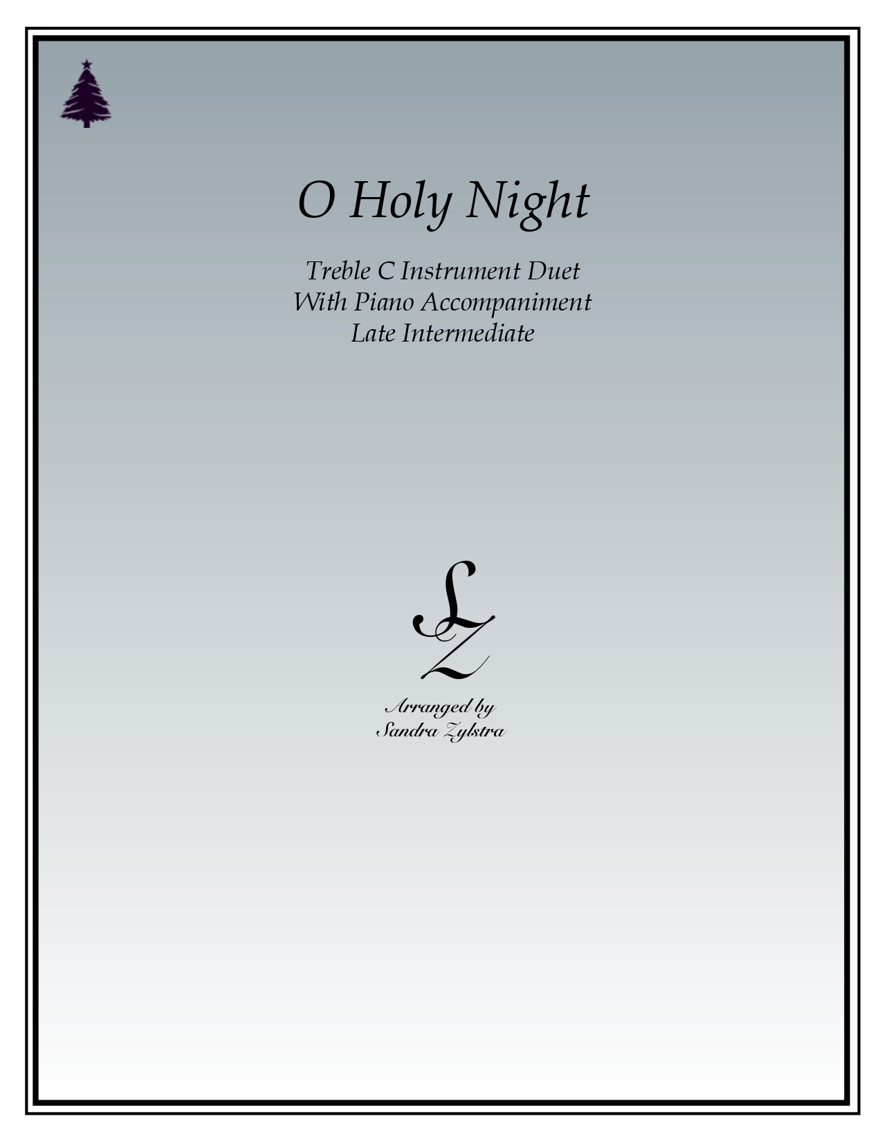 O Holy NIght treble C instrument duet parts cover page 00011