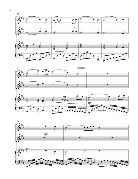Pachelbels Noel treble C instrument duet parts cover page 00031